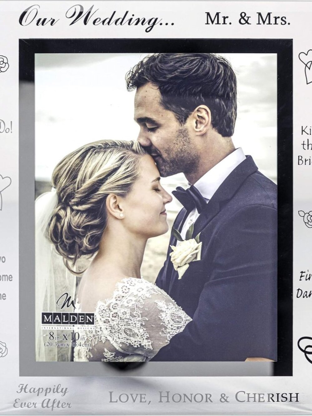 International Designs Our Wedding Mirrored Glass With Mirrored Inner Border Pict